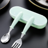 Safety Stainless Steel Toddler Fork Spoon Set - Image 4