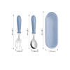 Safety Stainless Steel Toddler Fork Spoon Set - Image 2