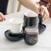 Ceramic Tea Cup With Infuser And Lid Mugs Wooden Handle - Image 5