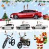 Christmas car decorated with antlers - Image 6