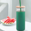 Bamboo Glass Cup With Silicone Cover - Image 4