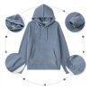 Polyester microfleece hooded front pocket hoodie - Image 6