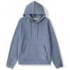 Polyester microfleece hooded front pocket hoodie - Image 3