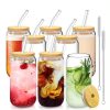16oz Borosilicate Glass with Straw - Image 4