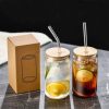 16oz Borosilicate Glass with Straw - Image 6