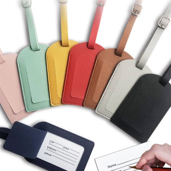 Thickened PU leather luggage tag - Image 6