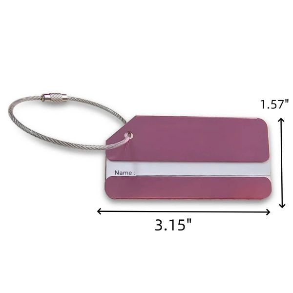 Aluminum Alloy Airplane Luggage Tag - Image 2