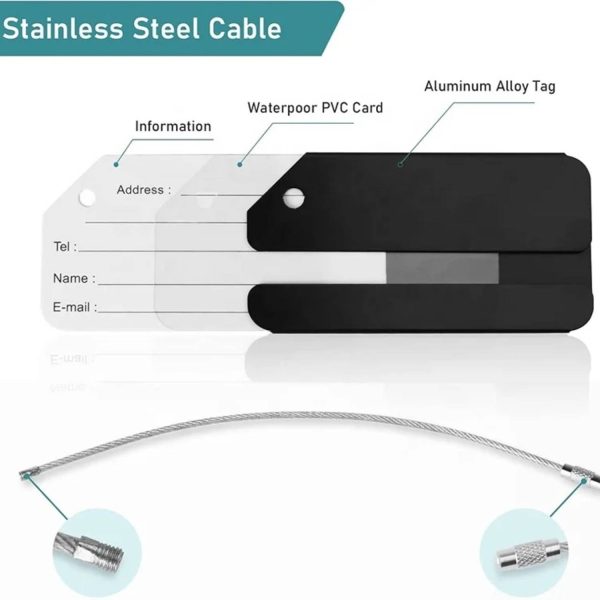 Aluminum Alloy Airplane Luggage Tag - Image 8
