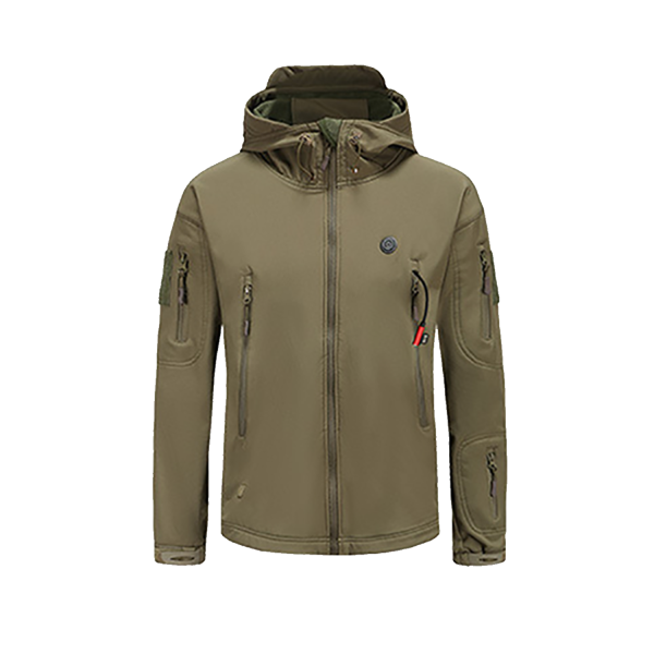 Washable Windproof Hooded Heated Jacket - Image 2