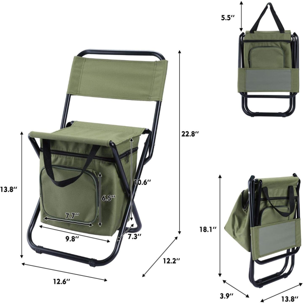 Portable outdoor camping folding chair - Image 7