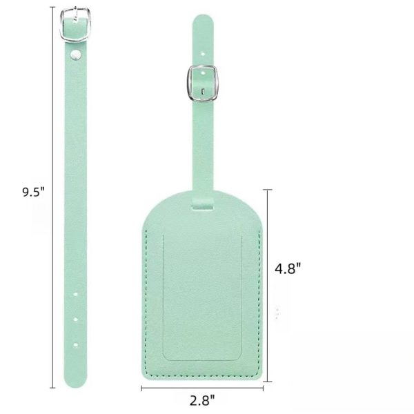 Thickened PU leather luggage tag - Image 2