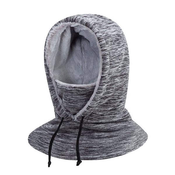 Windproof Polyester Neck Warmer Hat w/ Face Cover
