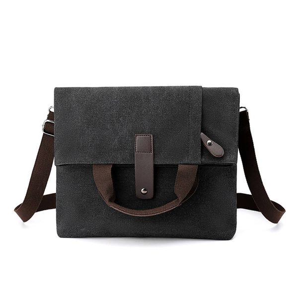 12" Foldable Canvas Shoulder Handbag for Daily Use - Image 2