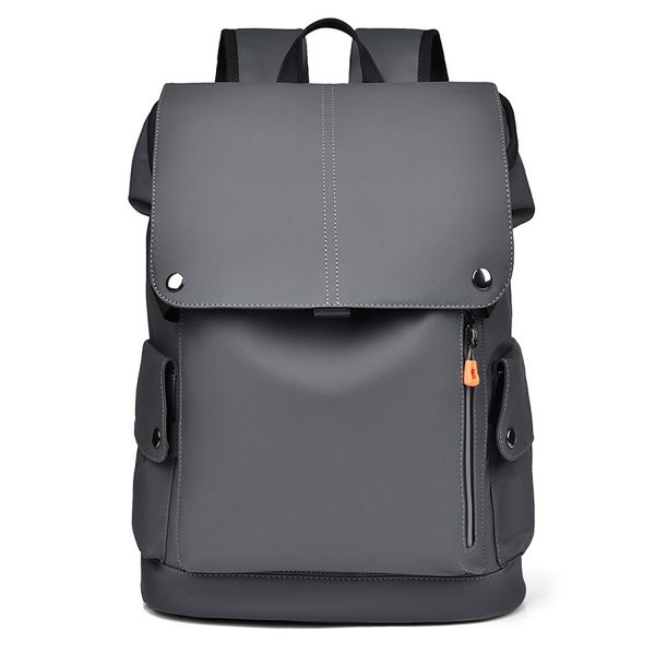 PU Leather Waterproof Business Backpack w/ USB Port - Image 2