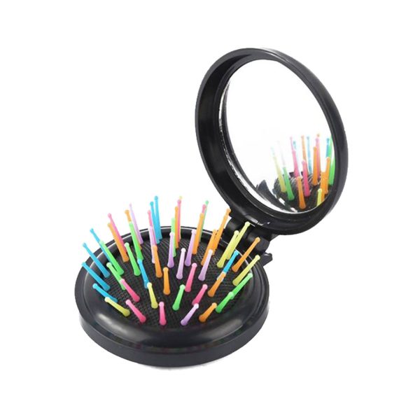 Mini 2-in-1 Plastic Pop-Up Mirror Brush - Image 6