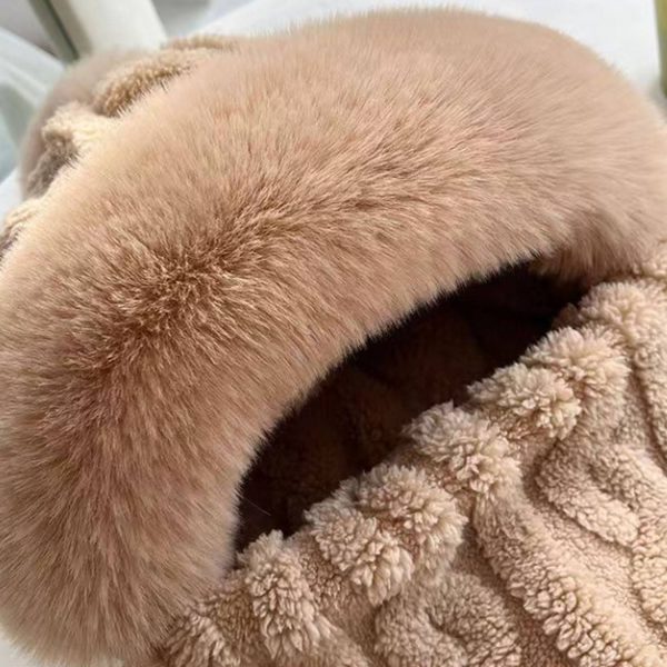 Windproof Plush Hat w/ Winter Neck Scarf Warmer - Image 6