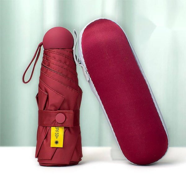 Portable Folding Sun Umbrella With Bag - Image 5