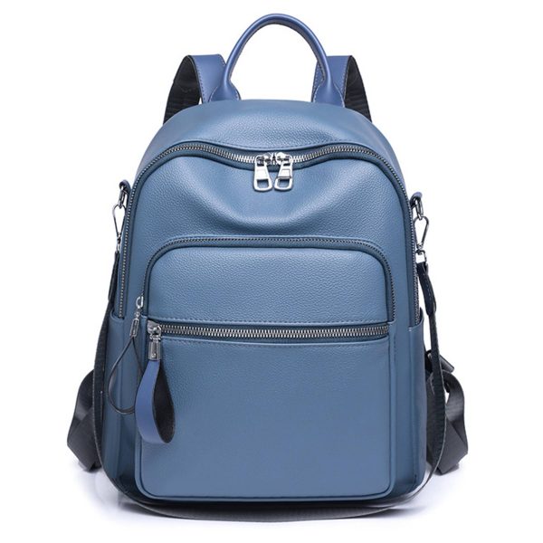 PU Leather Dual-use Casual Small Backpack Women - Image 3