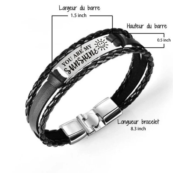 Genuine Leather Bracelets for Men Women - Image 3