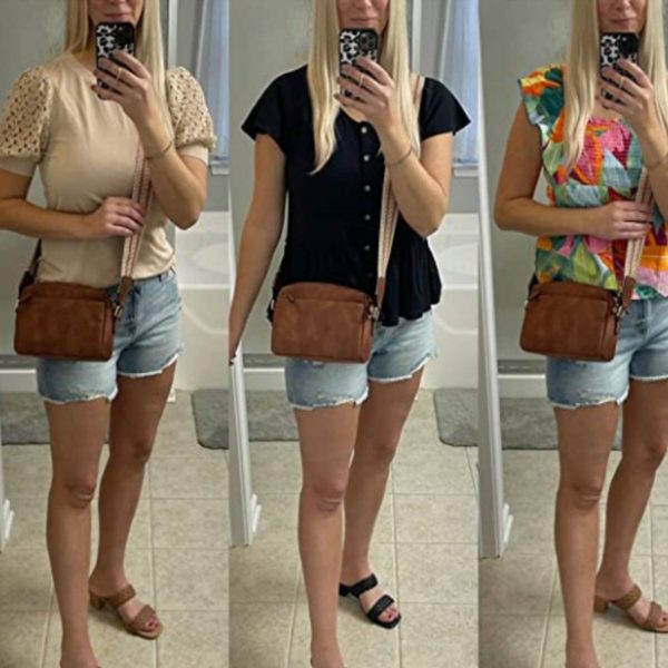 PU small colored shoulder strap crossbody bag - Image 6