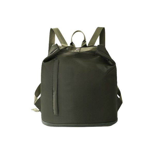 Compact Waterproof Polyester Gym Backpack Shoe Compartment - Image 3