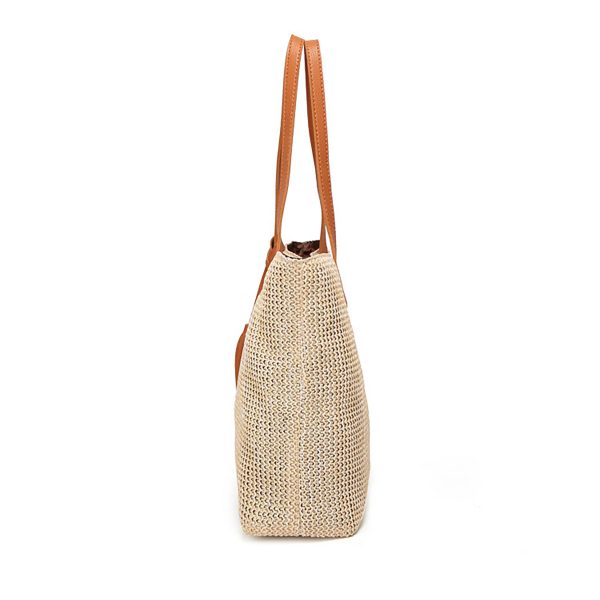 Large Straw Beach Bag for women - Image 4