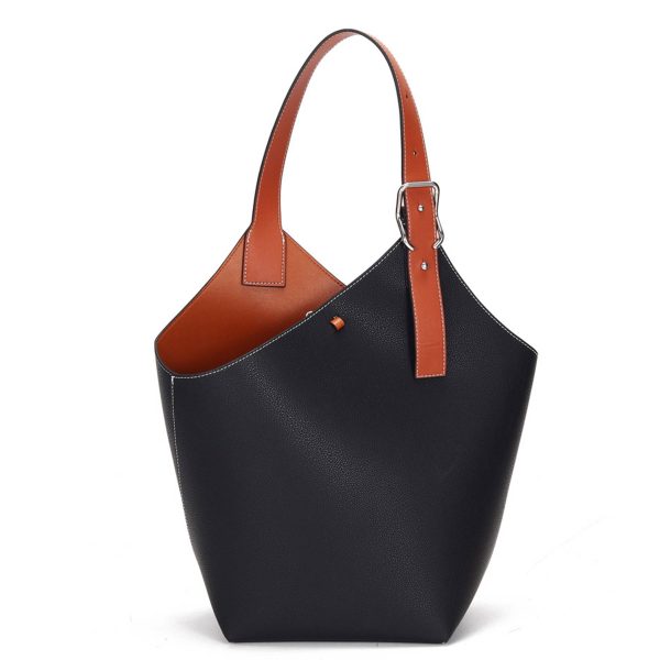 Genuine Leather Large-capacity commuter tote bag - Image 4