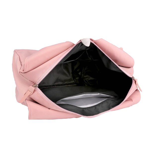 Nylon sports totes bags with shoes compartment for women - Image 6