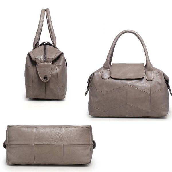 Genuine Leather Crossbody Satchel Handbags - Image 6