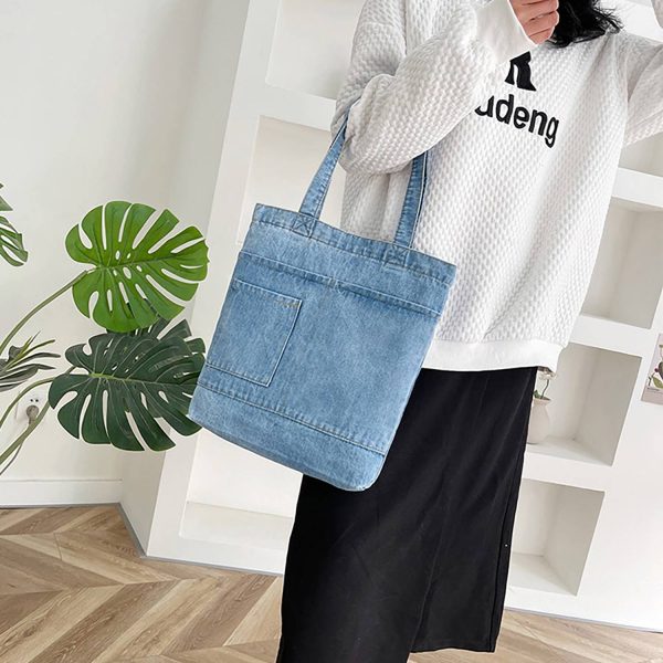Denim Canvas Bag - Image 3