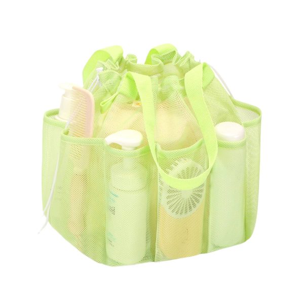 Portable Mesh Toiletry Bag with Drawstring & Multi Pocket - Image 2