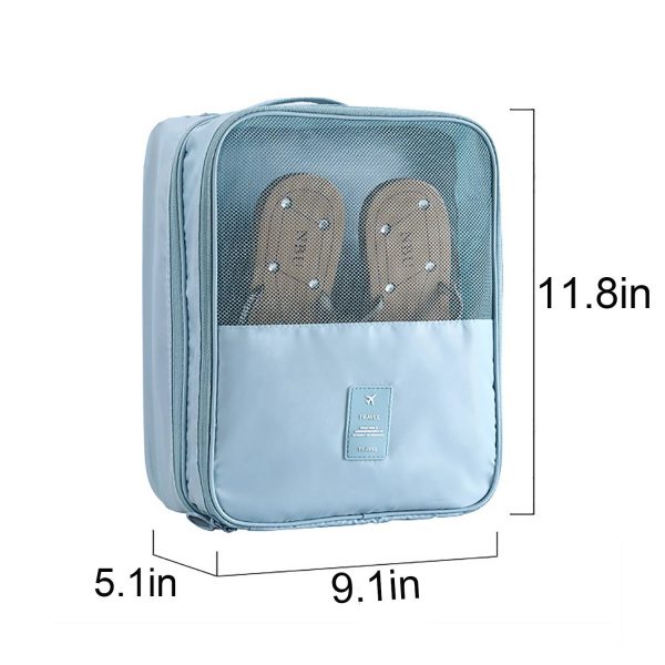 Travel Waterproof Double-Layer Dustproof Shoe Bag - Image 7