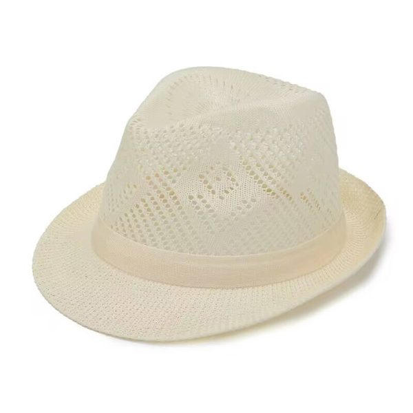 Polyester Solid jacquard breathable sun hat - Image 4