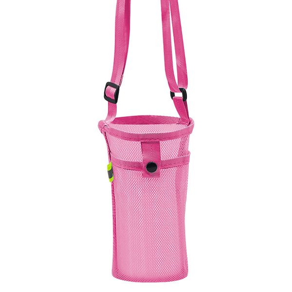 Portable Mesh Water Bottle Bag W/ Pocket - Image 2