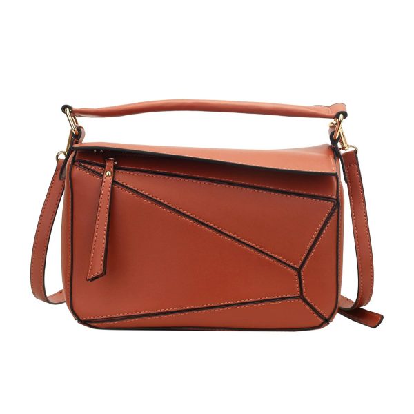 PU Contrast Crossbody Handbags Shoulder Bag For Women