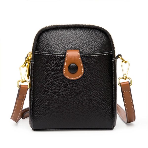 Genuine Leather Small Crossbody Cell Phone for Women Purses - Image 4