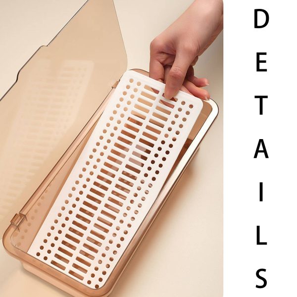Plastic dust-proof drain chopstick holder - Image 3
