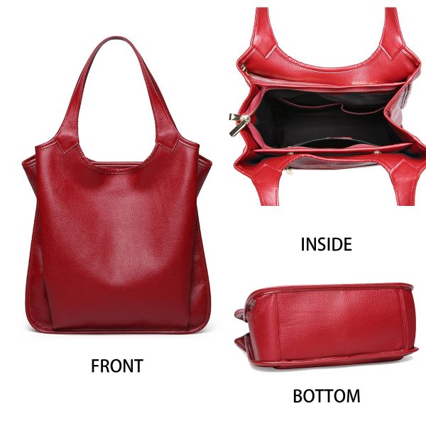 Genuine Leather stylish shoulder tote bag - Image 5