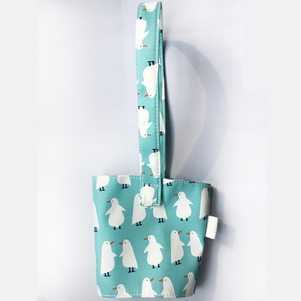 Drink Cup Sleeve Handle Carry Strap with Integrated Straw - Image 3
