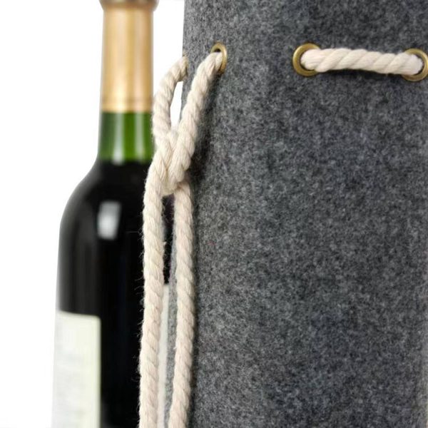 Felt Wine Tote - Image 4