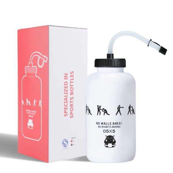 34oz Sports Bottle With Long Straw - Image 3