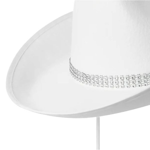 Adjustable Shiny Cowboy Hat - Western Style - Image 3