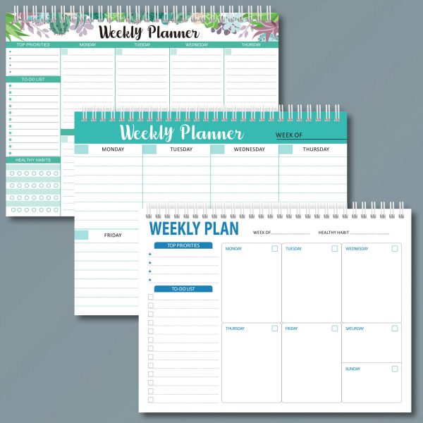 Paper Time management humbucker weekly planner - Image 2