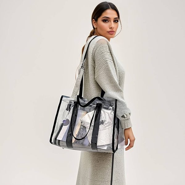 Durable And Spacious Transparent PVC Waterproof Beach Bag - Image 3