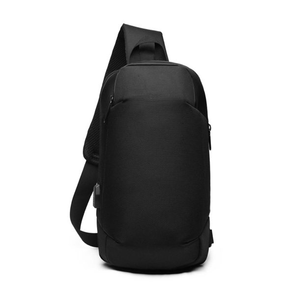 Oxford Sling Waterproof Chest Bag with USB Charging Port - Image 3