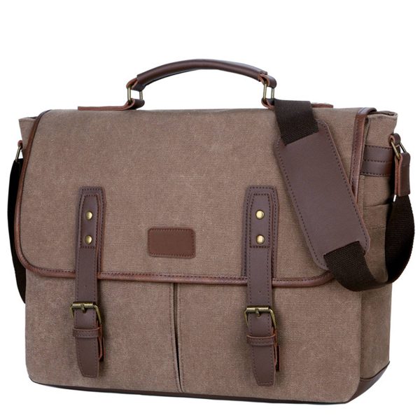 Cavas Vintage Men Briefcases Laptop Messenger Bag - Image 4