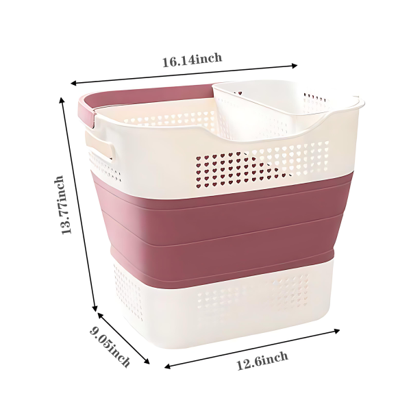 Foldable Laundry Basket - Japanese Style Storage - Image 4