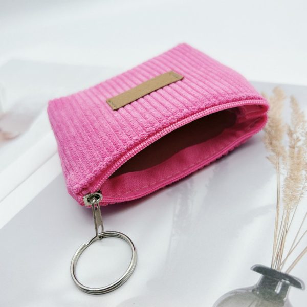 Compact Durable Hand Held Canvas Wallet w/ Zipper Closure - Image 7