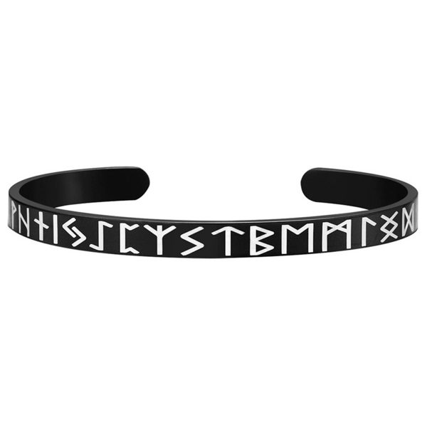 Stainless Steel C-shaped open character bracelet