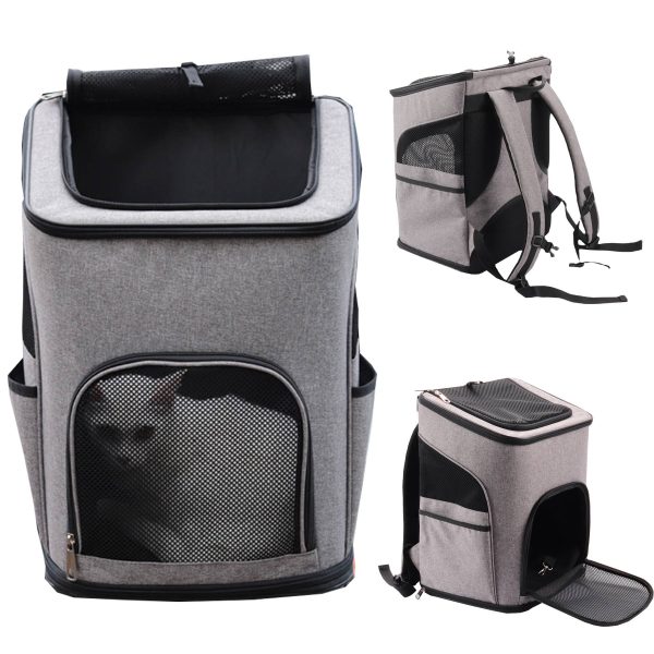 Oxford cloth large capacity shoulder breathable pet backpack - Image 2
